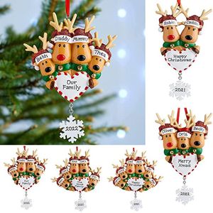 Juldekorationer Reninfamiljen Pendant Cute Deer Holiday Winter Gift 2022 Tree PendantChristmas