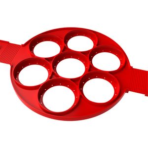Kitchen Tools Silicone Pancake Maker Multiple Shapes 7 Holes Nonstick Baking Mold Ring Fried Egg Molds for Family Cooking Kitchenware Gadgets