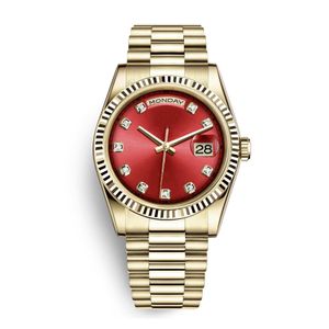 Zegarki mechaniczne automatyczny męski zegarek 36/41mm w pełni odporny na wodę ze stali nierdzewnej super świecący złoty zegarek montre de luxe dropshipping