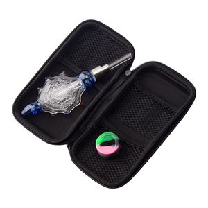 Paladin886 CSYC NC082 GLASS BONG RÖKNING PILL SET 510 CERAMIM KVALTZ NAGE Colorful Turtle Style Dab Rig Bubbler Hand Pipes Dabber Tool Silicon Jar Case