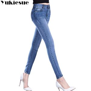 Plus Size jeans for women High Waist Denim women pants high elastic womens Skinny Pencil Stretch Pants Women Jeans femme 210412