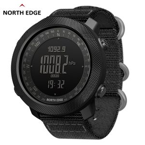 NORTH EDGE Sport da uomo Orologio digitale Ore di corsa Nuoto Orologi dell'esercito Altimetro Barometro Bussola impermeabile 50m 220525