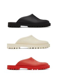 Flache Hausschuhe für Herren und Damen, Unisex, Slip-Om, modische, perforierte Plateausandalen, Gummipantoletten, lässige Slipper, Größe Euro 35–45