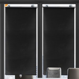 Sunshade Roller blinds Suction Cup Blackout curtains For living room Car Bedroom Kitchen Office Free-Perforated Window Curtain 220511