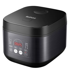 Rice Cooker 3L Home Smart Reservation Rice Cooking Pot Automatic Heat Preservation Compact Portable 600W Non-Stick Liner