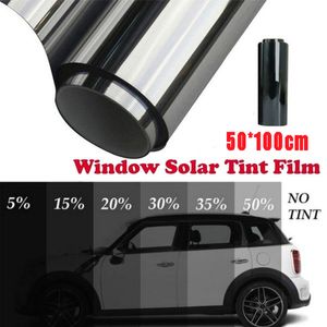 5 25 50% VLT Car Window Tint Film Glass Sticker Sun Shade Film for Bedrooms Offices UV Protector Foils Sticker Films Roll