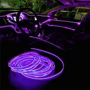 2m Car Interior LED Cold Light Stickers For Mercedes Benz W201 A Class GLA W176 CLK W209 W202 W220 W204 W203 W210 W211 W222 X204 Y220708