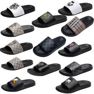 Luxury Brand Men Designer Slides Slipper Designer Shoes Slide Summer Fashion Wide Sandals escorregadios chinelos flop