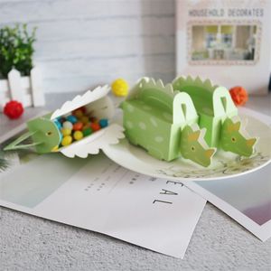 10pcs Dinosaur Party Blue Green Green Shower Candy Treat Birthday Plage Baphities to Packaging 220705