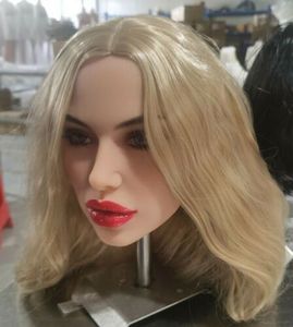 uma boneca sexual à venda Real TPE Head New Mouth Toys Only Blonde Hair 3EJF