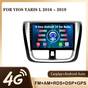 Android 9 cali 2 Din Car Video GPS Odtwarzacz Radio stereo dla Toyota VIOS 2016-2017 w desce głowa wsparcia audio OBD DVR WiFi