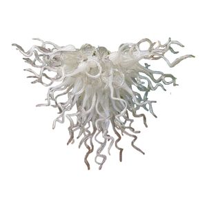 100% handgjorda blåsta pendellampor Murano -stil glas ljuskrona ljus AC Led Chihuly Chandelier Hotel Home Decor Hanging Chain