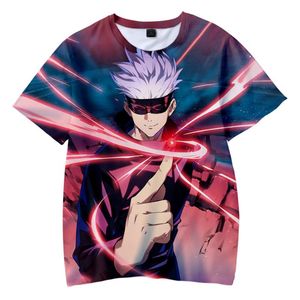 Herr t-shirts o-hals tshirt män kvinnor anime sommar kort ärm hajujuku streetwear 2022 kläder trendiga berömda brandmen's