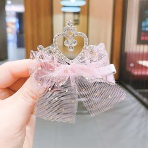 ヘアアクセサリーチルドレンズクラウンバレットガールバースデーヘッドドレスメッシュプリンセスシリーズヘアピンキッズクリップガールシェアのクリップ