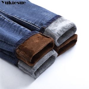 Vinterfleece tjock push up plus size jean med hög midja denim byxor kvinnor kvinnliga pojkvän jeans för kvinnor varm jeans kvinna 210412