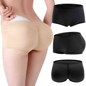 Donne Vita bassa Body Shaper Butt Lift Pantaloni Glutei Hip Enhancer Slip Shapewear Booty Lifter Falso Ass Pad Mutandine di controllo Y220411