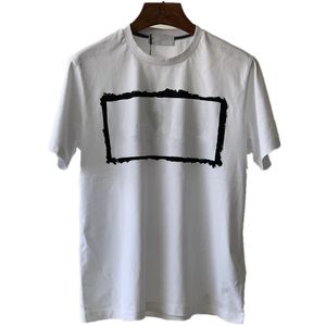 Kort ärmkläder Mens Tees Summer Högkvalitativ bomullsmän T shirt Tryckt brev Korrigering Crew Neck för älskare Casual mode A22