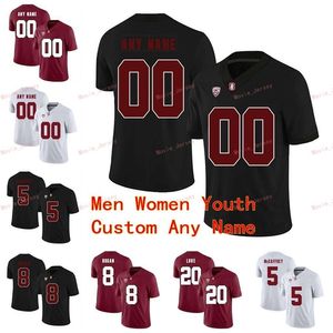 Nik1ステッチカスタム7 Ty Montgomery 70 Andrus Peat 75 A.T.ホール82 Kaden Smith Stanford Cardinal College College Men Mens Youth Jersey