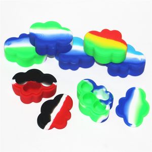 22Ml Silicone NonStick Wax Containers box Heat Resistant Cloud Shape Dab Jars Silicone Container storage oil rig