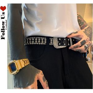 Elmas Kemer Goth lolita cosplay harajuku y2k punk lüks kayış bling disko bel bant kalça pop kadın erkekler kristal kemerler 220712