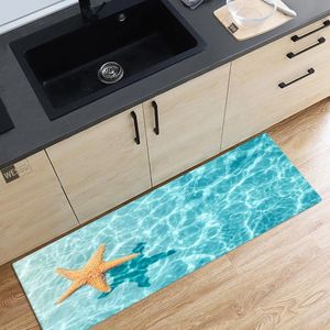 Carpets Sea Waves Beach Runner Rug Kitchen 3D Carpet Hallway Marine In The Bedroom On Floor Custom Long Corridor RugCarpets