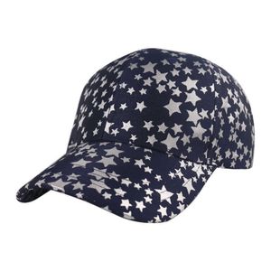 カップルのための野球帽子夏5ポイントの星のネイビーブルースライバーの男性と女性の帽子ベースボールファッションデザイナービッグセールスシルバーピーク
