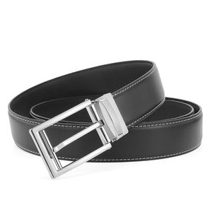 Belts High Quality 3.3cm Wide Pin Buckle Cowboy Men Luxury Genuine Leather Waist Belt Cintos Masculinos Cowskin