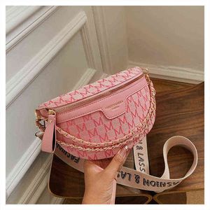 Fanny Packs Moda Bolsa de peito Ins moda feminina Mensageiro de ombro de verão Lazer versátil Smitch Saco de cintura 220627