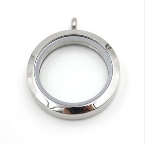 Pendant Necklaces Wholesale Screw Twist Stainless Steel Floating Locket Glass Memory Waterproof Charm For WomenPendant