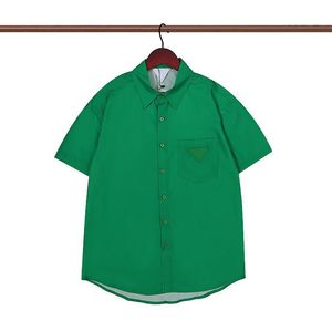 Men Casual Dress koszule 2022 Modne Projektanci krótkiego rękawów marki Mężczyzn Mężczyźni wiosenne luksusowe ubranie na klapie