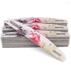 Nail Files 5pcs/lot File 320/320 Strong Sandpaper Buffer Washable Sanding Block Double-sided Cuticle Remover Manicure ToolNail FilesNail Pru