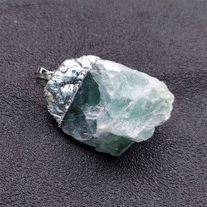 Hänge halsband helande reiki rå sten mineral hängen halsband naturlig kristall fluorit rose kvarts turmalin agates apatite juvelryp