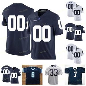 Nik1 2021 PSU Penn State Football Jersey NCAA Collge 14 Sean Clifford 26 Saquon Barkley 21 Noah Cain 87 Pat Freiermut 9 Trace McSorley