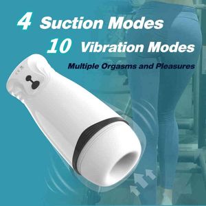 NXY Masturbators Automatisk manlig Masturbator Cup Blowjob Sugande Sex Machine Sug Vagina Masturbation Pussy Vibrator Toys For Men 220507