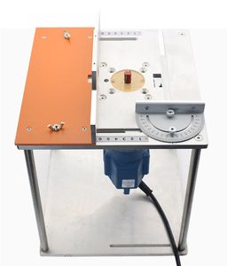 طاولة جهاز توجيه الألومنيوم إدراج لوحة طحن الخشب الكهربائي مع ميدان دليل مقياس المقياس منشار مقعد عمل الخشب
