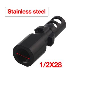 1 x28 mm stainless steel brake with Tri Lug structure Outdoor hunting x24 Thread accessory