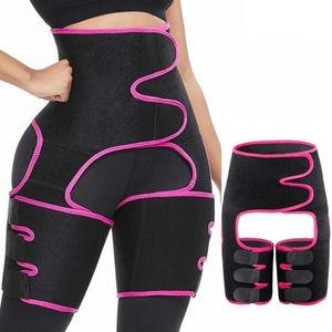 US Stock DHL Ship Taillentrainer 3-in-1-Oberschenkeltrimmer mit BuLifter Body Shaper Armgürtel zur Taillenunterstützung Sport Workout Schweißbänder SSCK