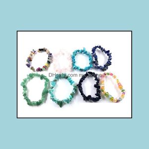 Бусины натуральный заживающий кристаллический браслет MTI Colors Gemstone 15-18 см. Расположенный настоящий камень для рук оформление ручной доставки 2021 Искусственные ремесла