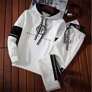 Męskie dresy luksusowe drukowane bluzy drukowane zestawy bluzy hip -hop joggers pullover bluzy i spodnie marka man topy spodni swobodny streetwear 220826