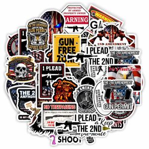 50pcs US 2nd Amendment Stickers Skate Accessories American Act Bill Aesthetic Vinyl Waterproof Sticker For Skateboard Laptop Luggage Car Decals Party Decor