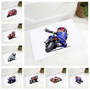 Halılar karikatür spor motosiklet zemin mat çocuklar için oda yatak odası kaymaz dekor mobil bisiklet yumuşak paspas pazen halı 40x60cmcarpets