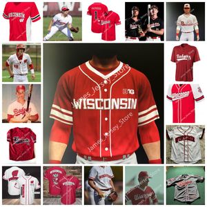 NCAA Custom UW Baseball Stitched College Jersey Adam Acker 27 Justin Alpert Jackson Amend Justin Bach Charlie Brockman Joe Cornelius Cameron Cross Jerseys