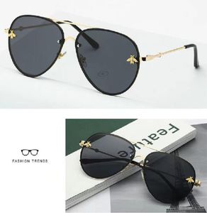 Little bee Sunglasses Designer men's and women's glasses fashion glasses retro large frame high-end design UV400 anti ultraviolet