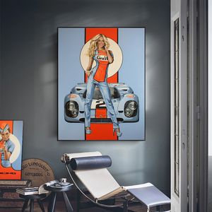 US Grand Prix 1964 BAPOM Poster sebr64 Druck auf Leinwand, Gemälde, Heimdekoration, Wandkunst, Bild für Wohnzimmerdekoration