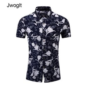 45KG120KG Estate uomo casual maniche corte design button down camicia hawaiana con stampa floreale 5XL 6XL 7XL 210412