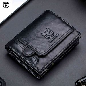 2022 Brand Genuine Leather Men's Men's Wallet Designer de couro masculino bolsa de identificação vintage saco de dinheiro de luxo
