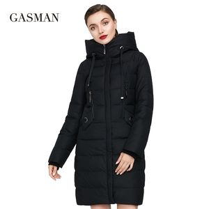 Gasman Women Down Jacket Hooded New Thick Bio Brand Coat Women Long Winter Warm Parka Fashion Female Jacket Collection 1827 LJ201021