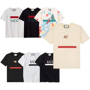 22SS męscy designer T koszule haft letnia odzież Mężczyźni Tshirt koszulka koszulka T shirt okrągła szyja