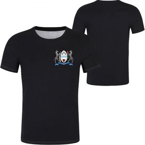 Botswana t shirt po t-shirt bw nation flagga engelska college svart kläder tryck gratis skräddarsydd tröja avslappnad kort 220609