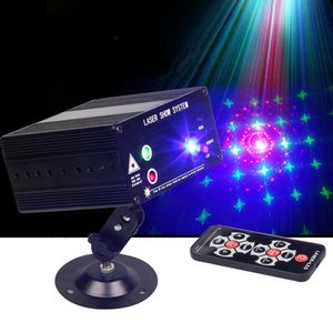 Ny fullfärg RGB Laser Stage Lighting LED DJ KTV Disco Light Mini 48 Figur 3 Hål Steg Led Röd Grön Blå Laser Myy